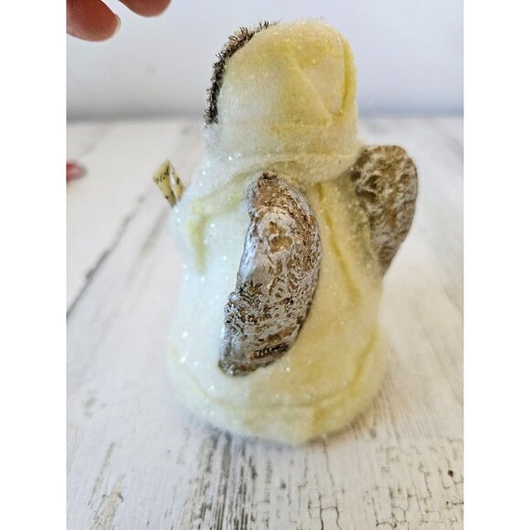 Midwest Cannon teena flanner angel cherub chorus glitter statue figurine Xmas de - Picture 4 of 9